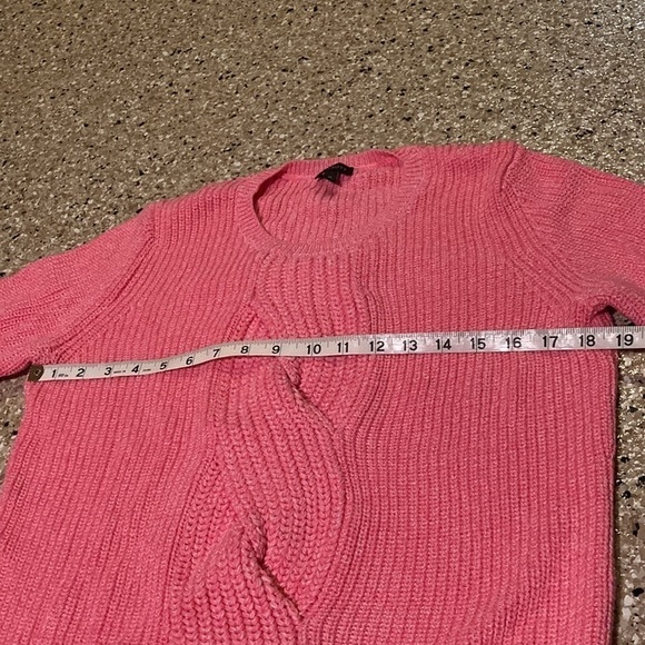 Talbots Pink plait-front sweater - Picture 6 of 7